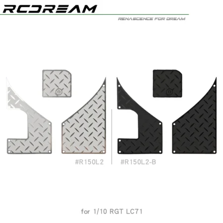 1/10 Stainless Steel Chequered Plates for RGT EX86020 LC71 Body Tail