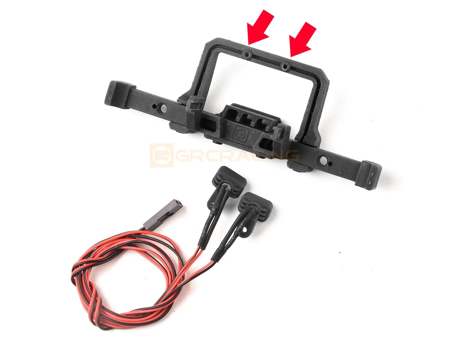 Front bumper square spotlight search lights for 1/18 1/24 RC crawler cars - Image 10