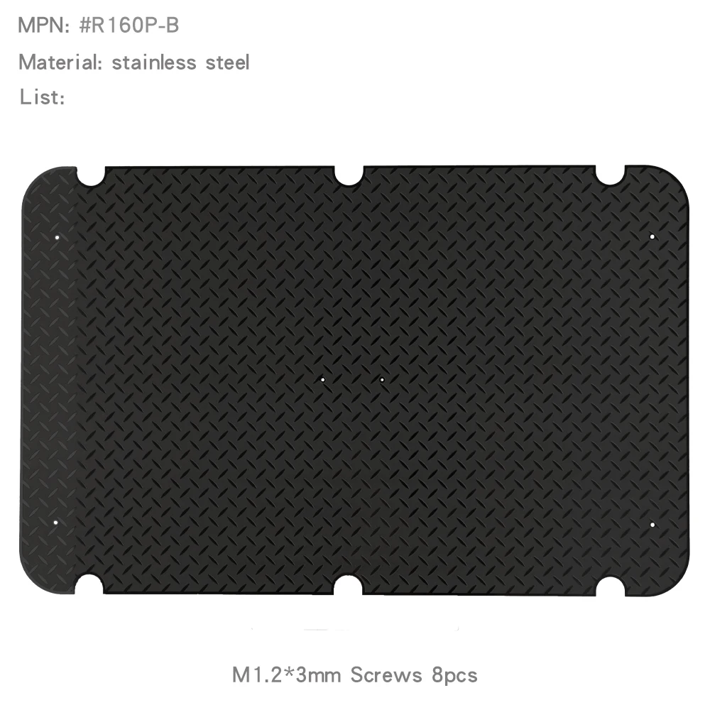 1/10 Base Mount Non-slip Chequered Plate Luggage Tray for FMS FCX10 LC80 Roof Rack - Image 7