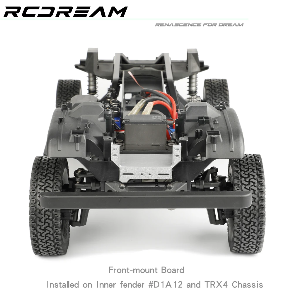 Front-mount ESC Fan Bracket Battery Plate for TRX4 313/324mm Chassis - Image 2