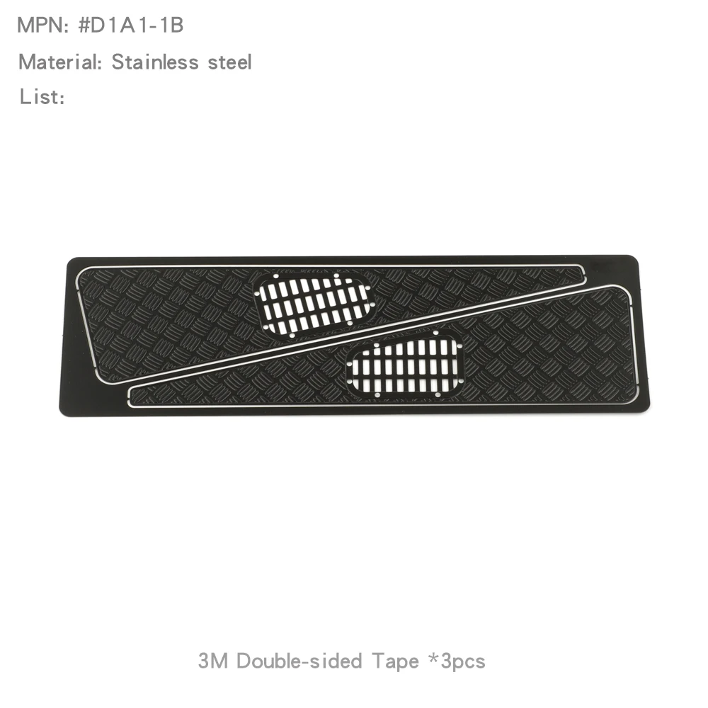 Stainless Steel Diamond Chequered Plates for RD110 RD90 RD130 Hood Upgrade - Image 7