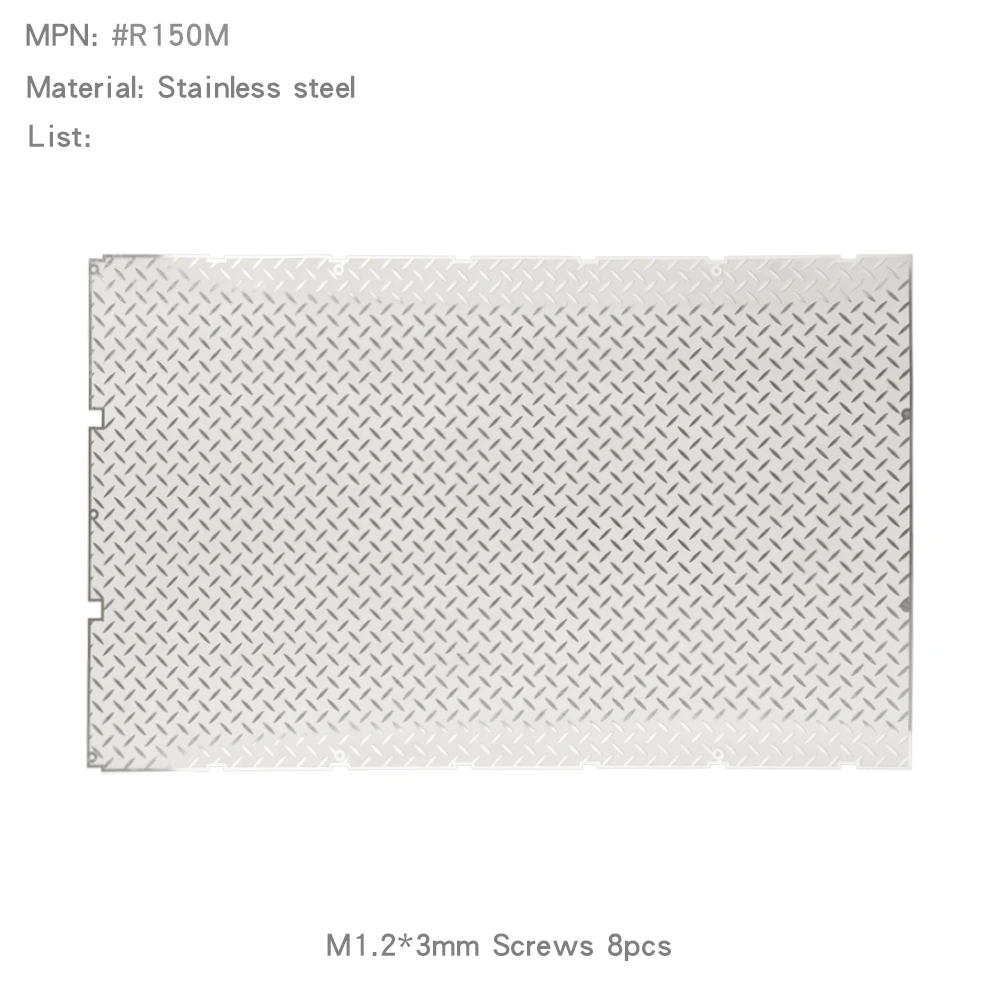 1/10 Chequered Plate Luggage Tray for RGT EX86190 Roof Rack Upgrade - Image 5