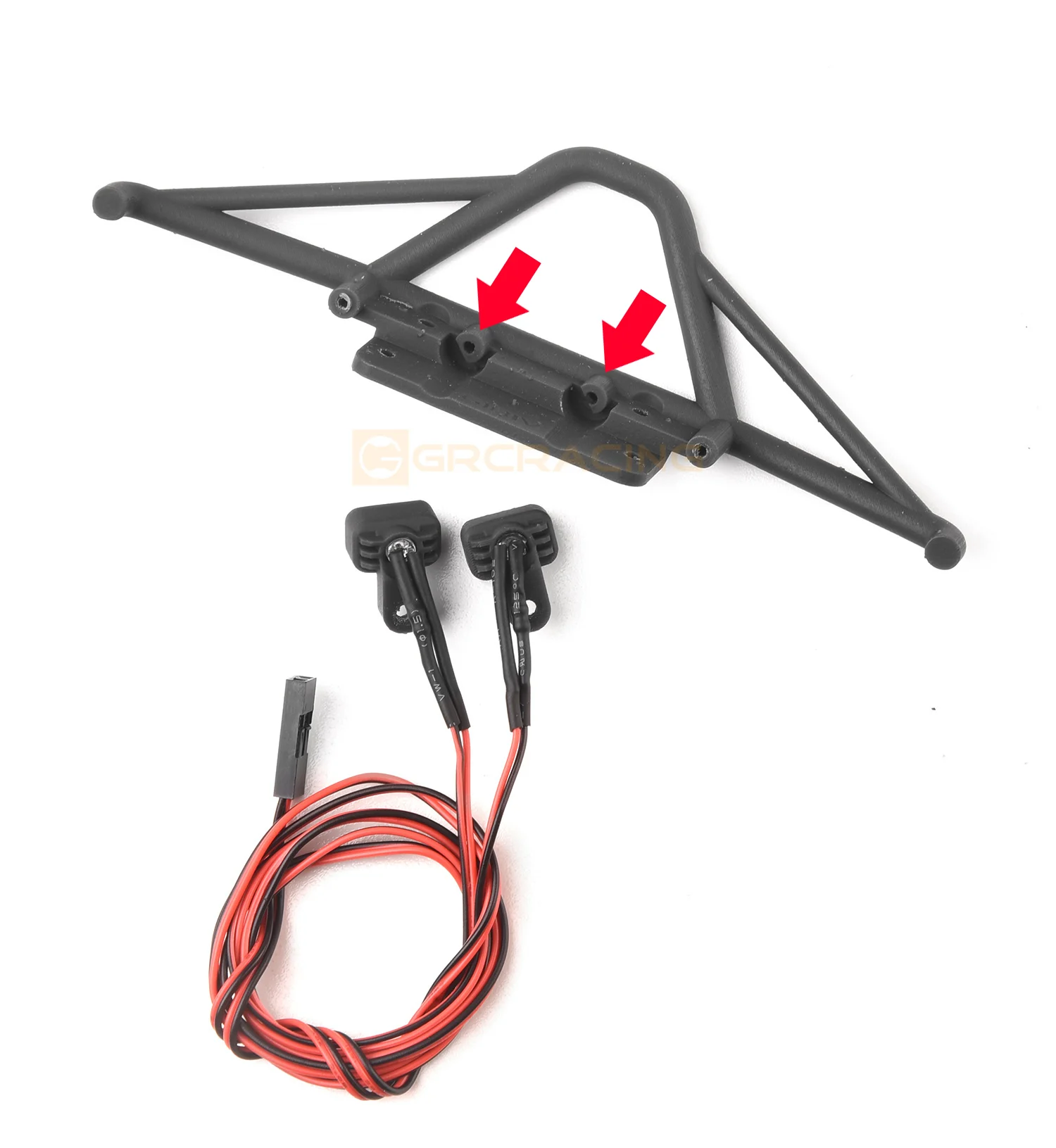 Front bumper square spotlight search lights for 1/18 1/24 RC crawler cars - Image 13