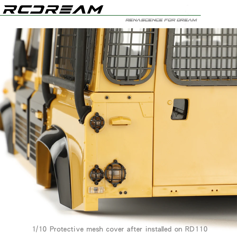 Tail Light Mesh Cover Protective Net for TRX4 D90 RD110 SCX10 MST Body Upgrade - Image 3