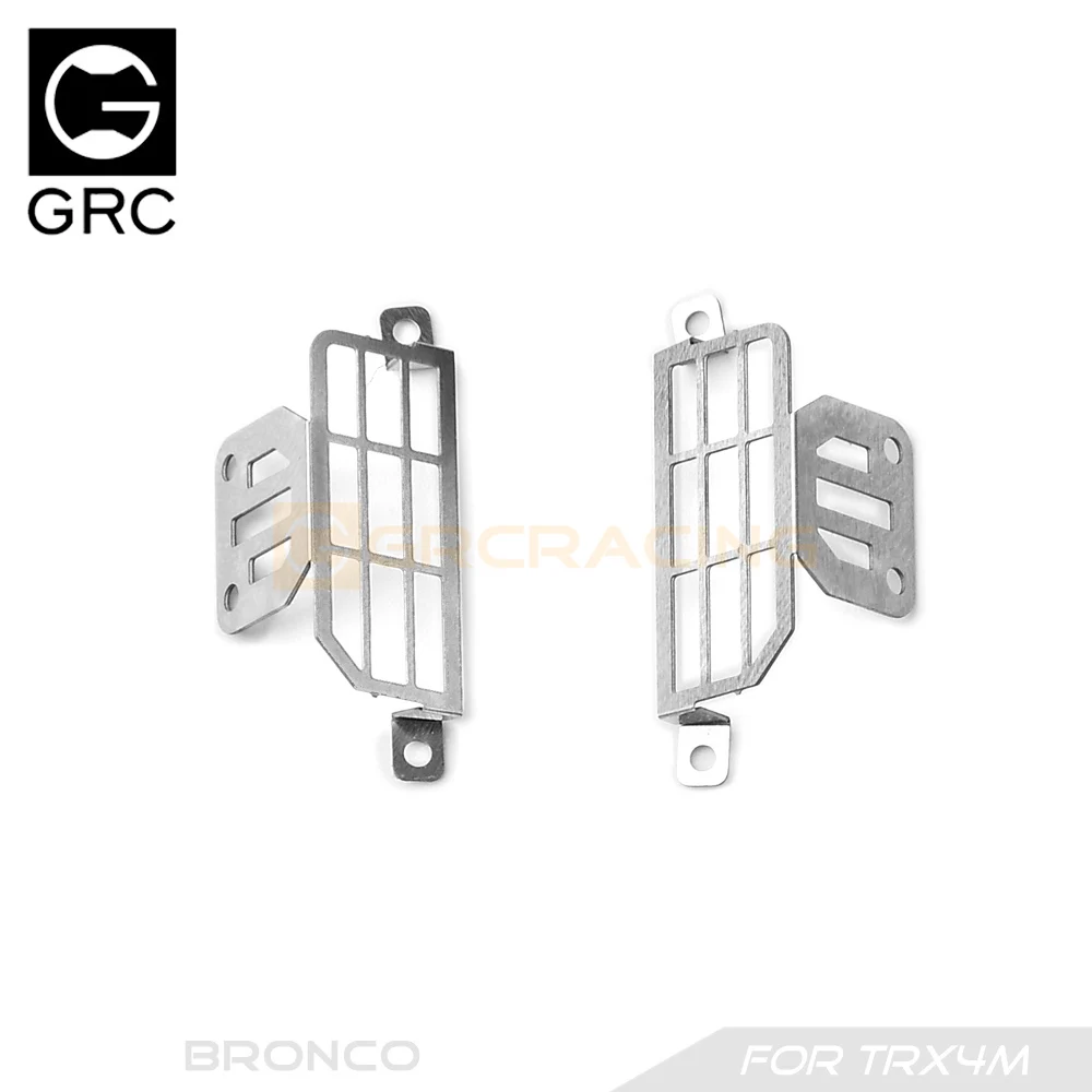 Stainless Steel Taillight Cover Mesh Grille Protection for TRX4M Bronco - Image 2