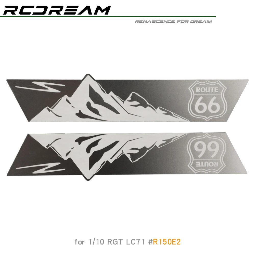 1/10 Side Skirt Metal Protection Sheets Stainless Steel Guard Plates for RGT LC71 - Image 2