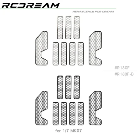 Air Intake Grilles Radiator Grid Decorative Sheets for Croboll RC JK07 MK07