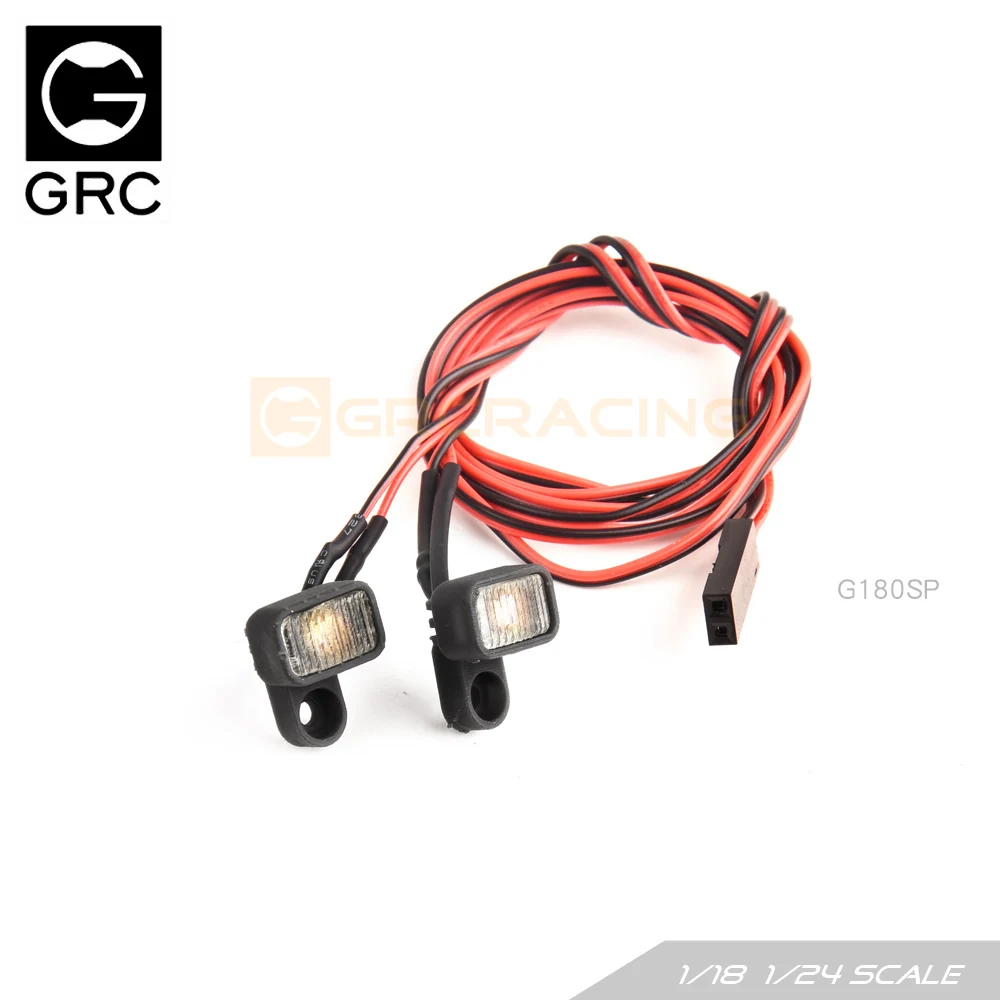 Front bumper square spotlight search lights for 1/18 1/24 RC crawler cars - Image 2