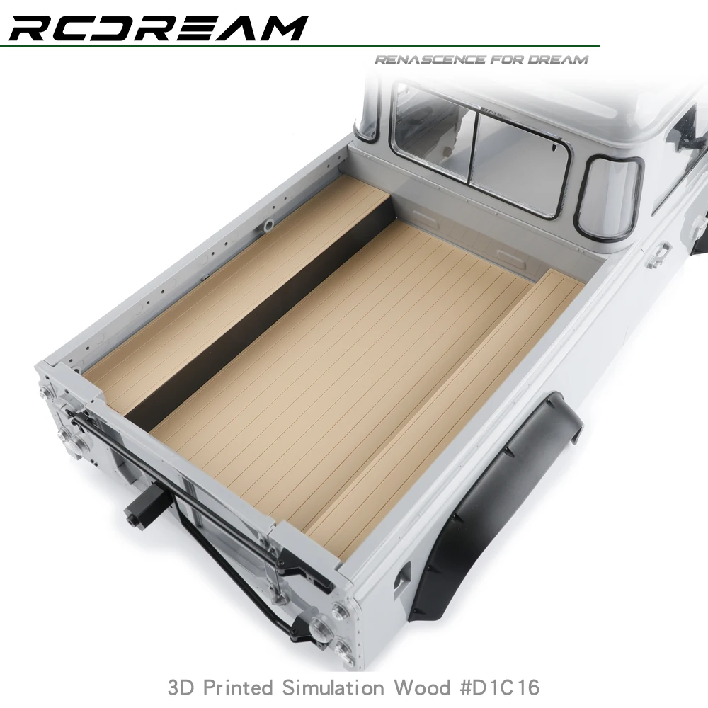 Wood Color Decorative Panels 3D Printed for Wild-Defender RD110 Pickup Upgrade - Image 2