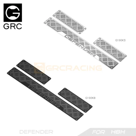 Stainless Steel Chequered Plates for H8H Defender Front Bumper Upgrade