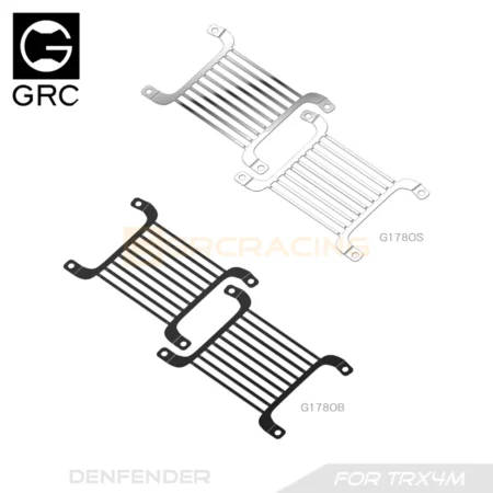 Stainless Steel Front Lampshade Protection Net Metal Mesh Grille for TRX4M Defender