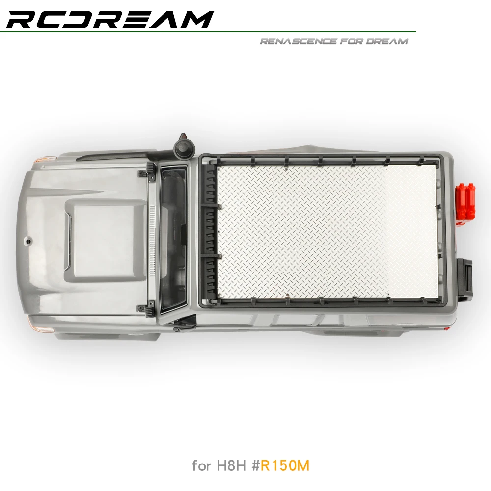 1/10 Chequered Plate Luggage Tray for RGT EX86190 Roof Rack Upgrade - Image 4