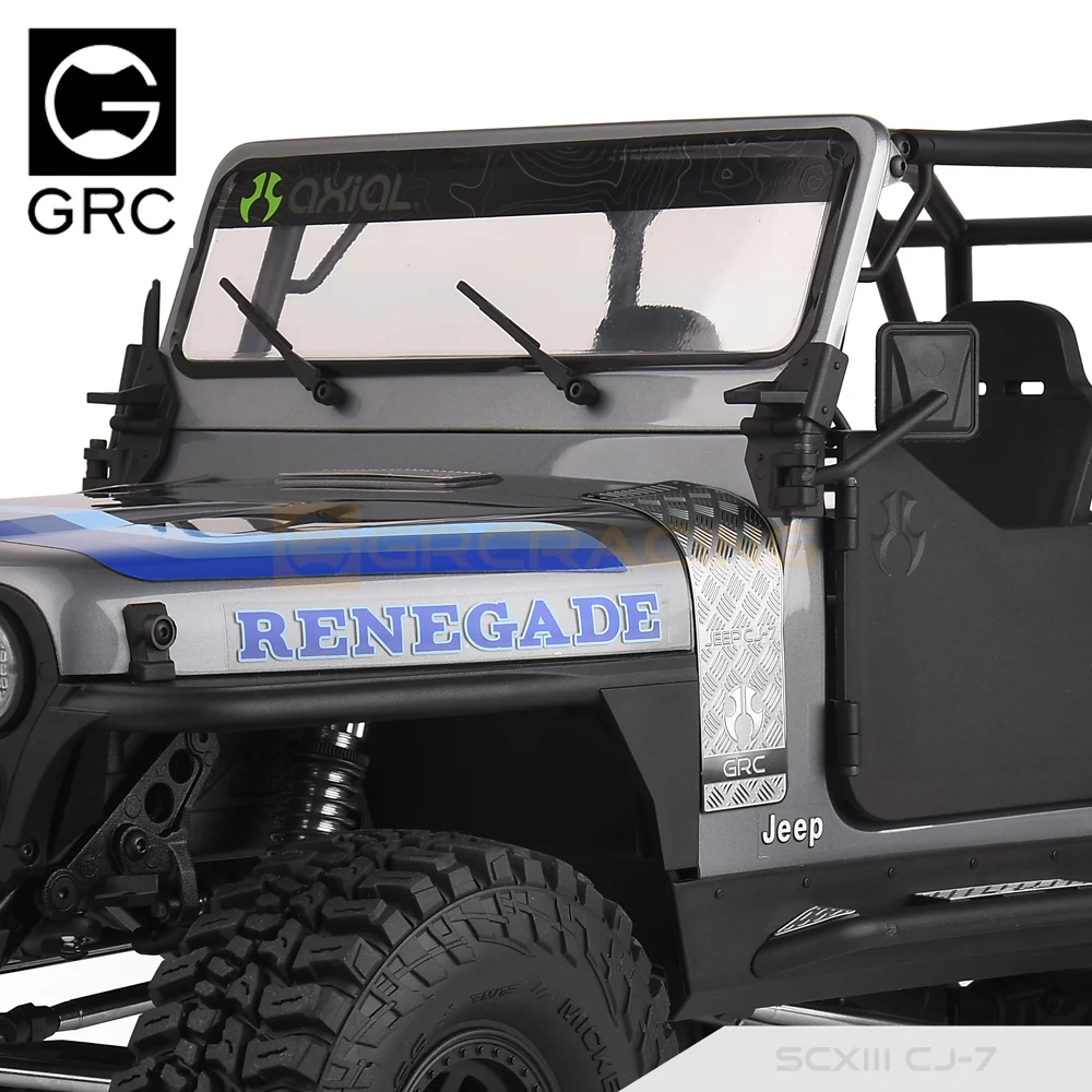 Hood Grille Stainless Steel Decorative Sheets for SCX10 III CJ-7 Upgrade Parts - Image 3