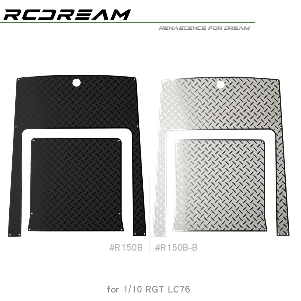 Stainless Steel Chequered Plate Skid Protective Sheet for RGT EX86190 LC76