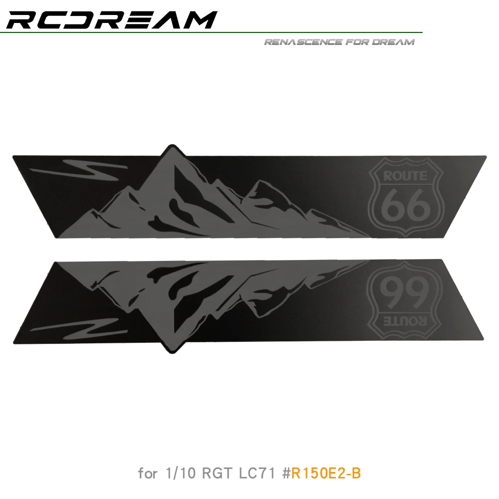 1/10 Side Skirt Metal Protection Sheets Stainless Steel Guard Plates for RGT LC71 - Image 3