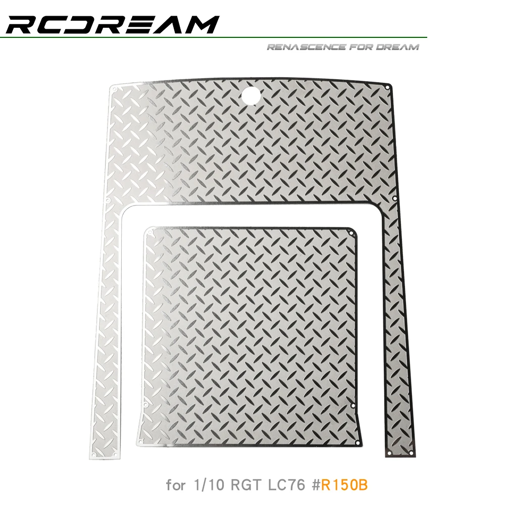 Stainless Steel Chequered Plate Skid Protective Sheet for RGT EX86190 LC76 - Image 3