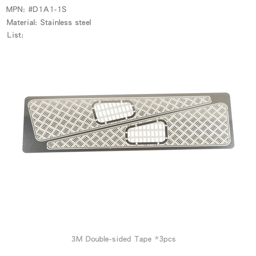 Stainless Steel Diamond Chequered Plates for RD110 RD90 RD130 Hood Upgrade - Image 4