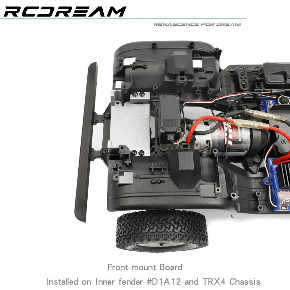 Front-mount ESC Fan Bracket Battery Plate for TRX4 313/324mm Chassis - Image 3