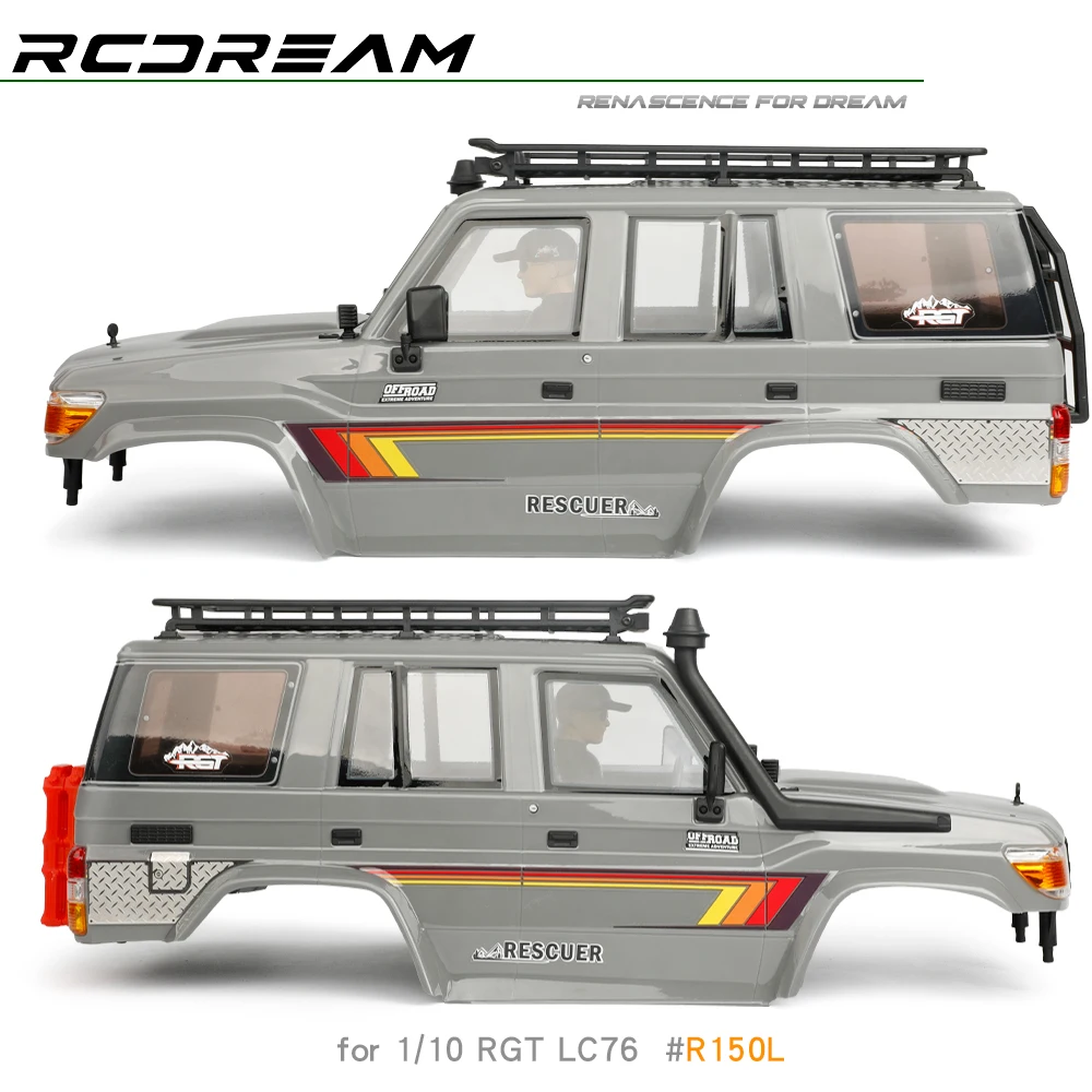 Stainless Steel Chequered Plates for RGT EX86190 LC76 Body Tail Side - Image 4