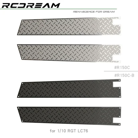 1/10 Stainless Steel Antiskid Chequered Plates for RGT LC76 EX86190 Body Upgrade