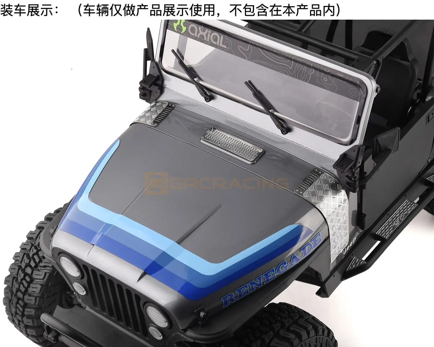 Hood Grille Stainless Steel Decorative Sheets for SCX10 III CJ-7 Upgrade Parts - Image 10