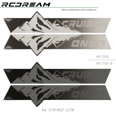 1/10 Side Skirt Metal Protection Sheets Stainless Steel Guard Plates for RGT LC76 EX86190