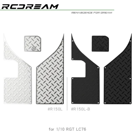 Stainless Steel Chequered Plates for RGT EX86190 LC76 Body Tail Side