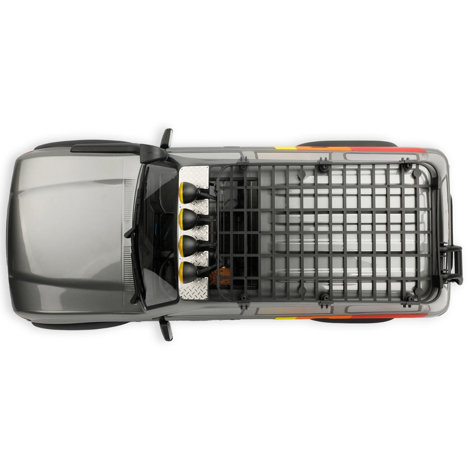 1/10 Protective Chequered Plate Metal Decorative for FCX10 LC80 Roof Rack - Image 7