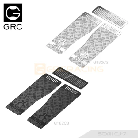 Hood Grille Stainless Steel Decorative Sheets for SCX10 III CJ-7 Upgrade Parts