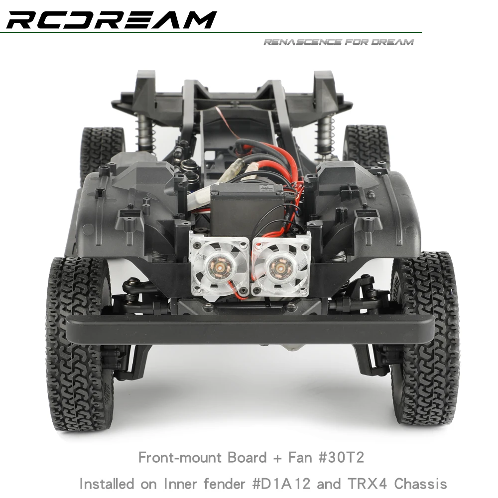 Front-mount ESC Fan Bracket Battery Plate for TRX4 313/324mm Chassis - Image 5