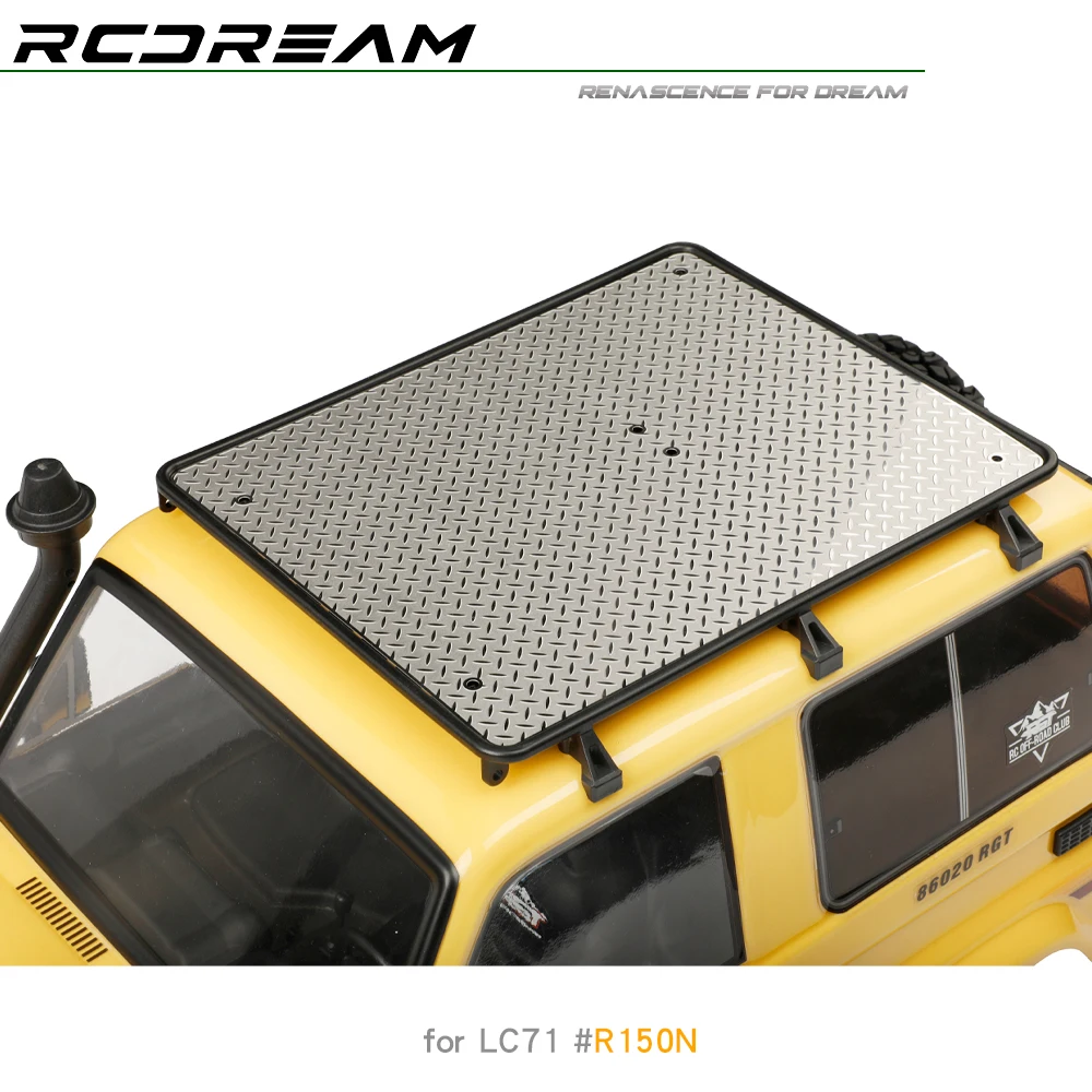 1/10 Base Mount Sheet Metal Chequered Plate for RGT EX86020 LC71 Roof Rack - Image 4