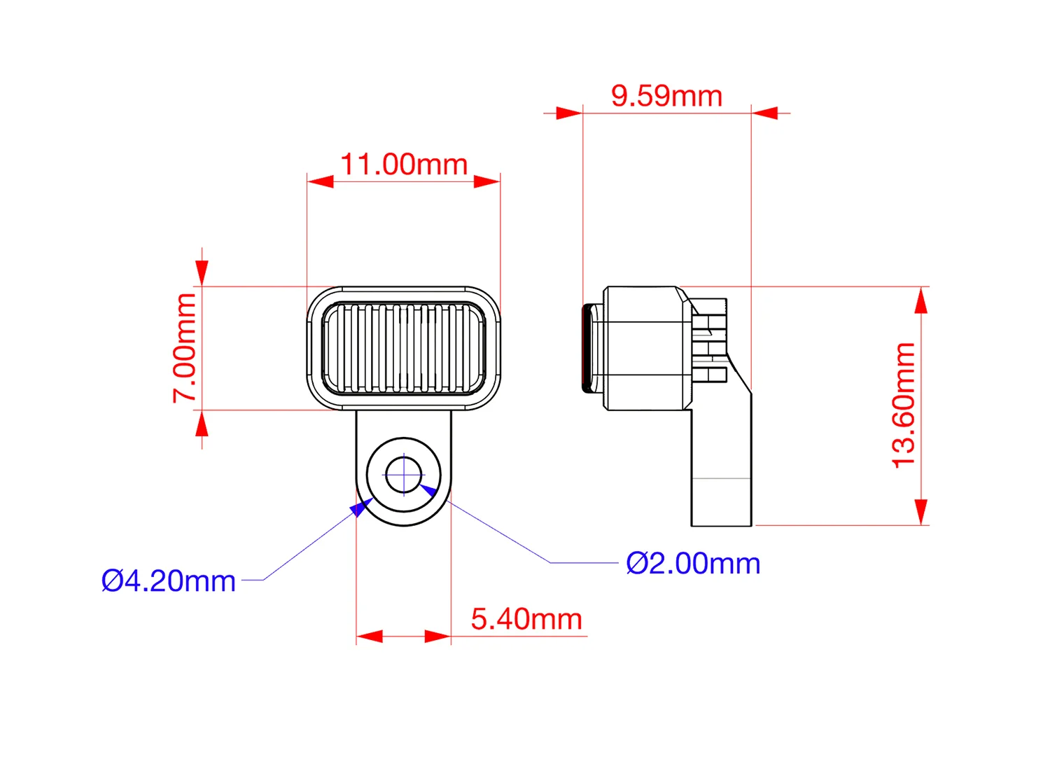 Front bumper square spotlight search lights for 1/18 1/24 RC crawler cars - Image 23