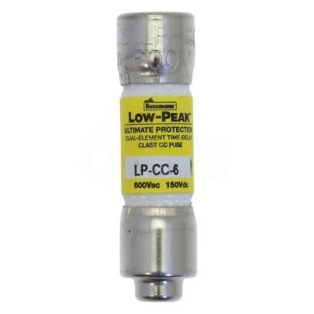 10PCS BUSSMANN LP-CC-6 (6 AMP) 600Vac Fast-Acting Fuse