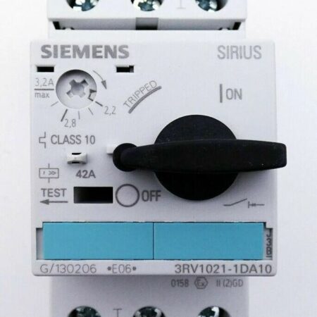 1PCS Siemens Circuit Breaker 3RV1021-1DA10 Motor Starter Adjustable