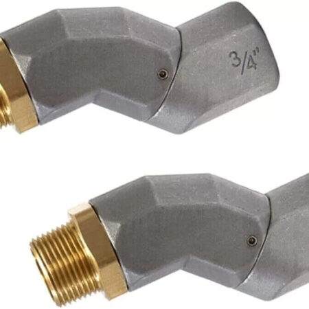2Pcs 3/4" NPT Fuel Hose Swivel 360 Rotating Connector for Fuel Transfer Pump