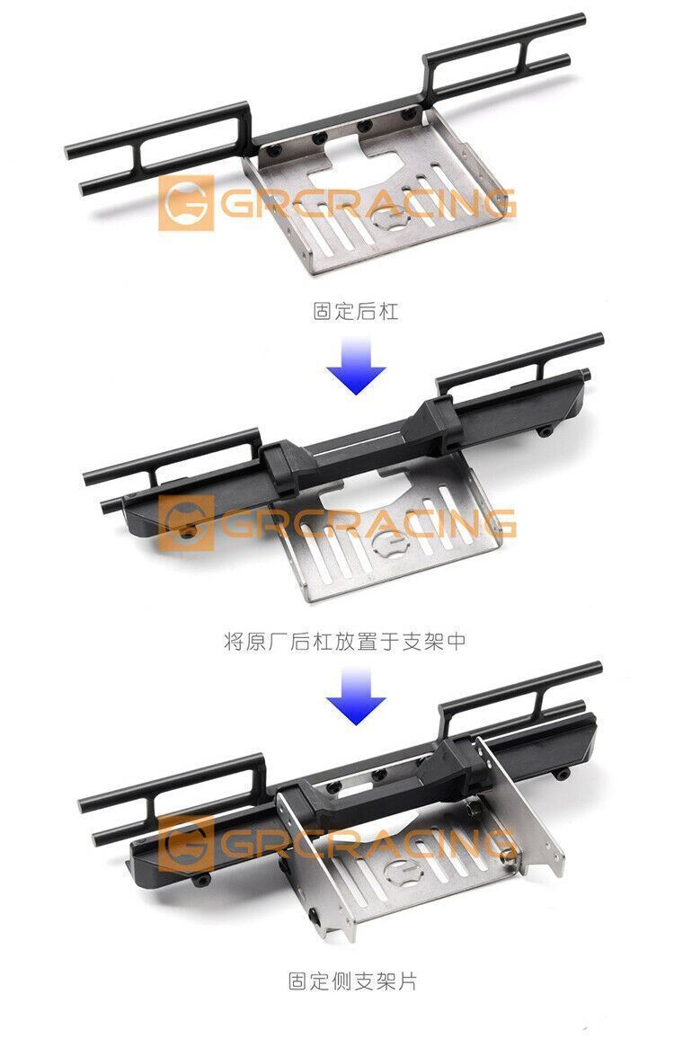 Aluminum Sport Rear Bumper For Traxxas TRX-4 Benz G500 TRX-6 G63 - Image 7