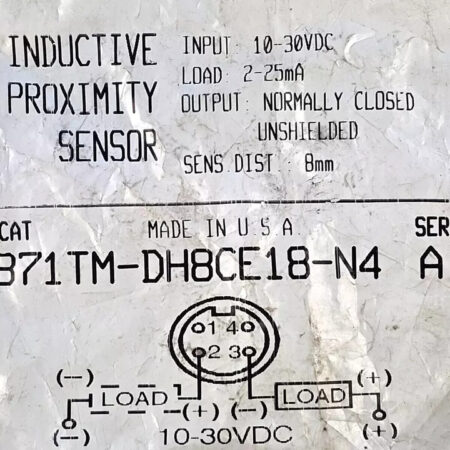 FOR 871TM-DH8CE18-N4 Inductive Proximity Sensor