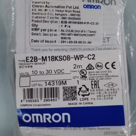 FOR E2B-M18KS08-WP-C2 OMRON Proximity Switch