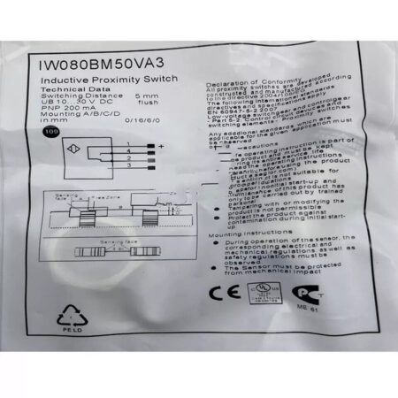 FOR IW080BM50VA3 Wenglor Inductive Proximity Switch Sensor