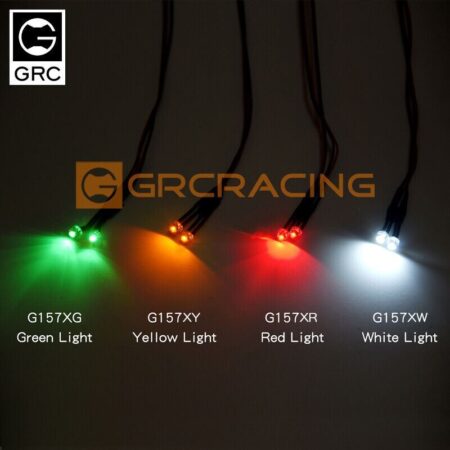 LED Light Hat Lamp 1Pair 5 Colors 5mm 3-7.4V for RC Crawler Traxxas TRX4 Axial S