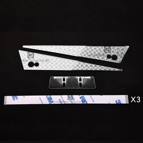 Metal Anti-skid Intake Grille Rearview Mirror for 1/10 Rc Crawler Car Traxx... - Image 4