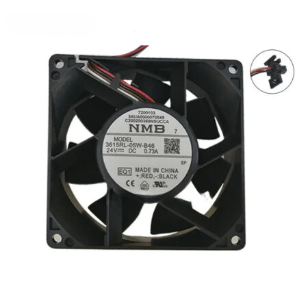 NMB Fan 3615RL-05W-B46 DC 24V 0.73A 92*92*38MM Cooling Fan Inverter Fan ACS880