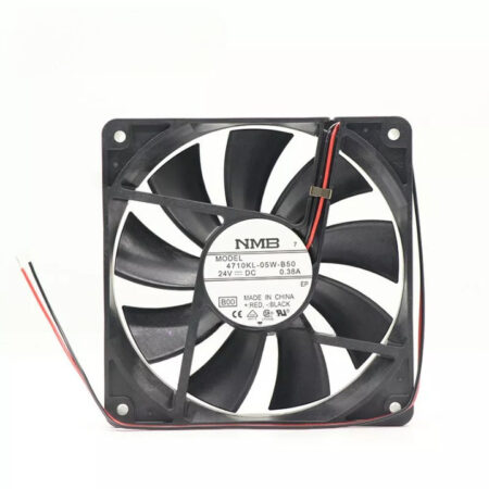 New NMB-MAT 4710KL-05W-B50 DC 24V 0.38A 120*120*25mm 2-Wire Inverter Cooling Fan