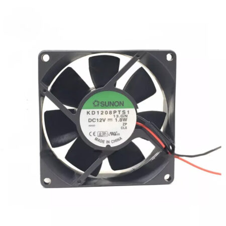 New SUNON KD1208PTS1 Axial Fan DC 12V 1.8W 80*80*25mm 2-wires Case Cooling Fan
