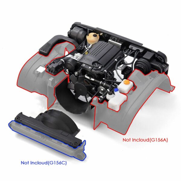 Simulation Engine Decoration DIY Kits for TRX4 Land Rover Defender Upgrade Parts - Image 4