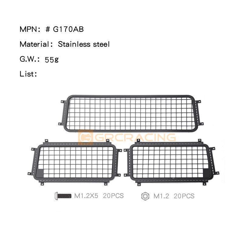TRX4-92076-4-Bronco-RC-Car-Stainless-Steel-Window-Side-Window-MeshRear-315896231150-8
