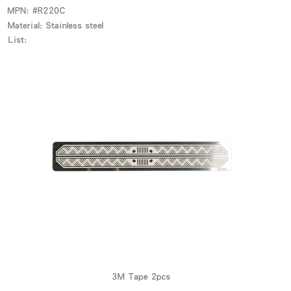 1/12 Protective Decorative Antiskid Chequered Plates for MJX H12Y Bonnet Upgrade - Image 15