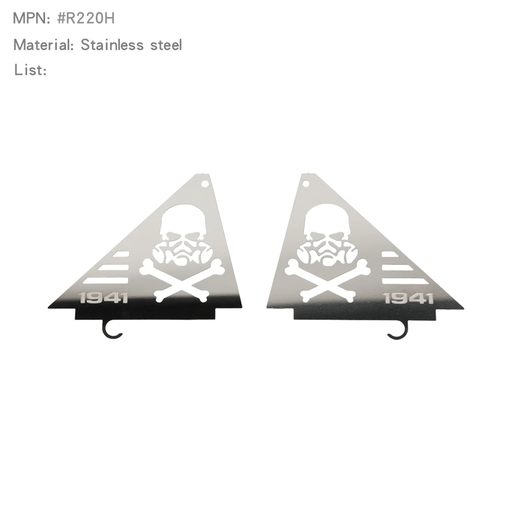 1/12 Protective Decorative Antiskid Chequered Plates for MJX H12Y Bonnet Upgrade - Image 3