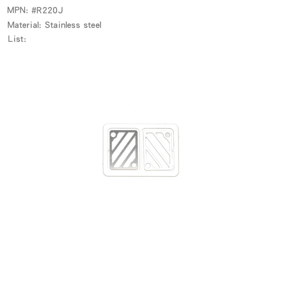 1/12 Protective Decorative Antiskid Chequered Plates for MJX H12Y Bonnet Upgrade - Image 13