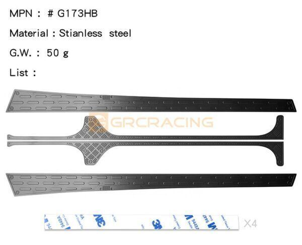 RC Car Sticker for Axial SCX6 Wrangler Metal Side Step Skid Plate Side Skirt - Image 11